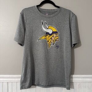 NFL Minnesota Vikings Dri-Tek Short Sleeve Shirt Youth XL or Women’s L